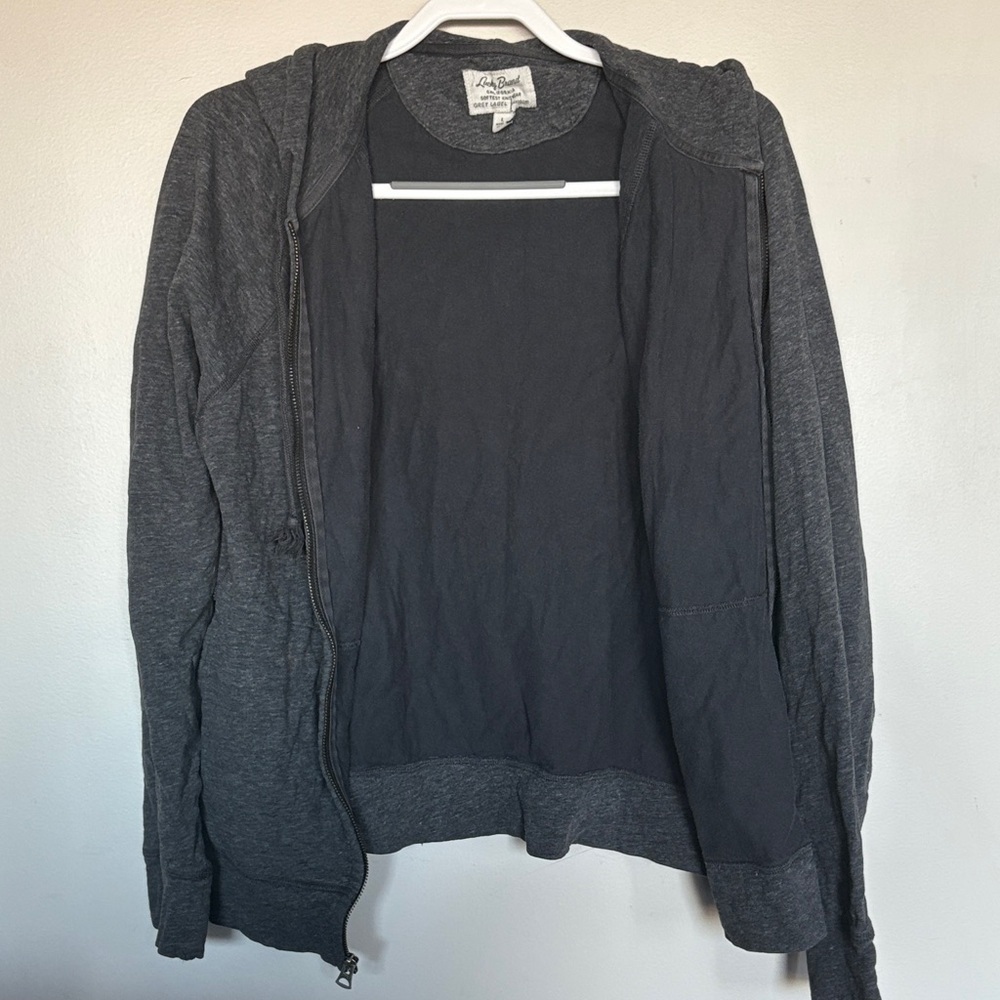 Lucky Brand Grey Label Zip Up Hoodie Gray Men’s Size L